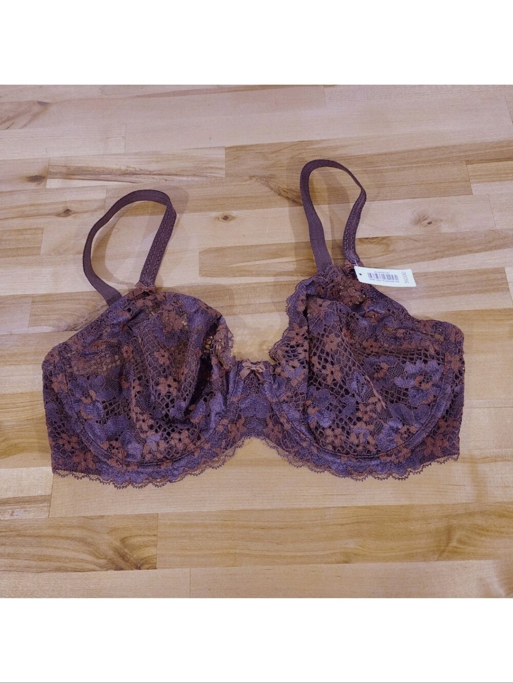 Adore Me Underwire Bra 36DDD NWT Cinthia Full Coverage Fudge Mesh Lace